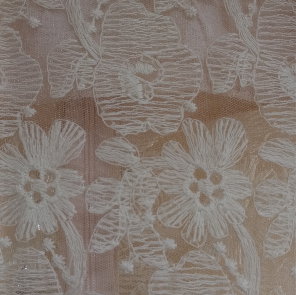 Cream lace lined dress - Picture 3 of 10